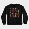 Fnaf Pixel Art Collage Crewneck Sweatshirt Official Five Nights At Freddys Merch