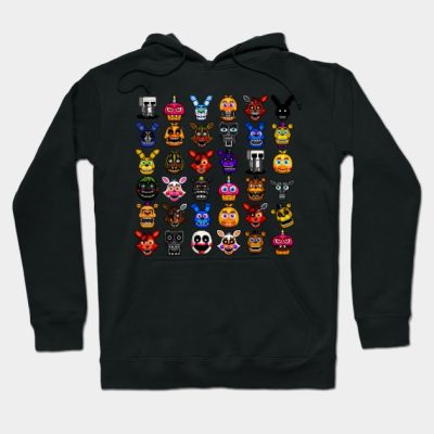 Fnaf Pixel Art Collage Hoodie Official Five Nights At Freddys Merch