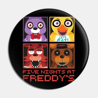 Five Nights At Freddys Group Pin Official Five Nights At Freddys Merch