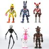 5 6pcs At Five Nights Security Breach Series Pvc Action Figures Bonnie Foxy FNAF Toy Fazbear 7 - Five Nights At Freddys Store