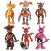 5pcs Five Nights At Freddys Action Figures Toy Security Breach Series Glamrock Foxy Bonnie Fazbear PVC 3 - Five Nights At Freddys Store