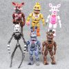 6pcs set Anime Five Nights At Freddy s Pvc Doll Action Figures Freddy Bonnie Chica Foxy - Five Nights At Freddys Store