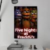 Fnaf Five nights At Freddys Anime Poster Canvas HD Print Personalized Wall Art Custom Painting 8 - Five Nights At Freddys Store