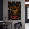 Funny Game FNAF POSTER Prints Five Nights At Freddys Anime Canvas Painting Wall Pictures Artwork For - Five Nights At Freddys Store