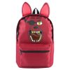 Red FNAF Anime Five Nights At Freddys With Ear Backpack Freddy Nylon Backpack Messenger School Rucksack 1 - Five Nights At Freddys Store