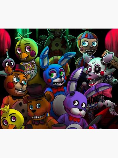 Fnaf-All Togheter Tapestry Official Five Nights At Freddys Merch