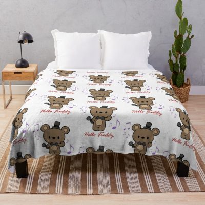 Chibi Freddy Fazbear Throw Blanket Official Five Nights At Freddys Merch