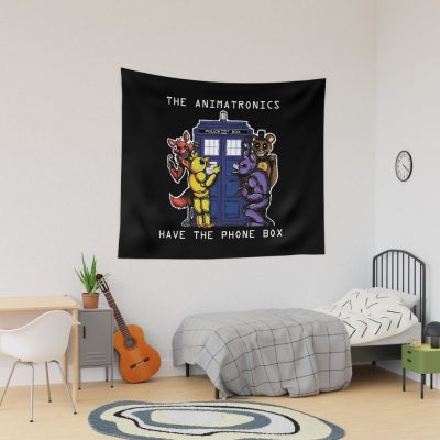 The Animatronics Have The Phone Box 2 Tapestry Official Five Nights At Freddys Merch