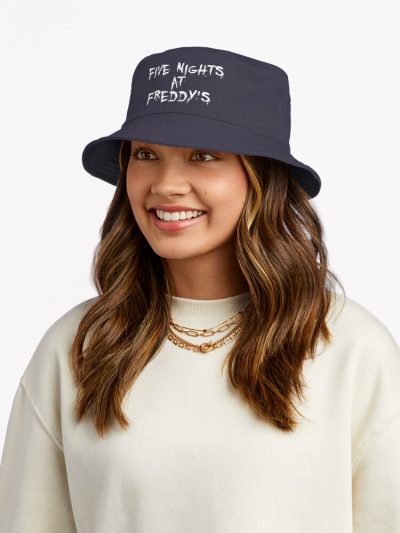 Fnaf Merch Five Nights At Freddys Logo Bucket Hat Official Five Nights At Freddys Merch