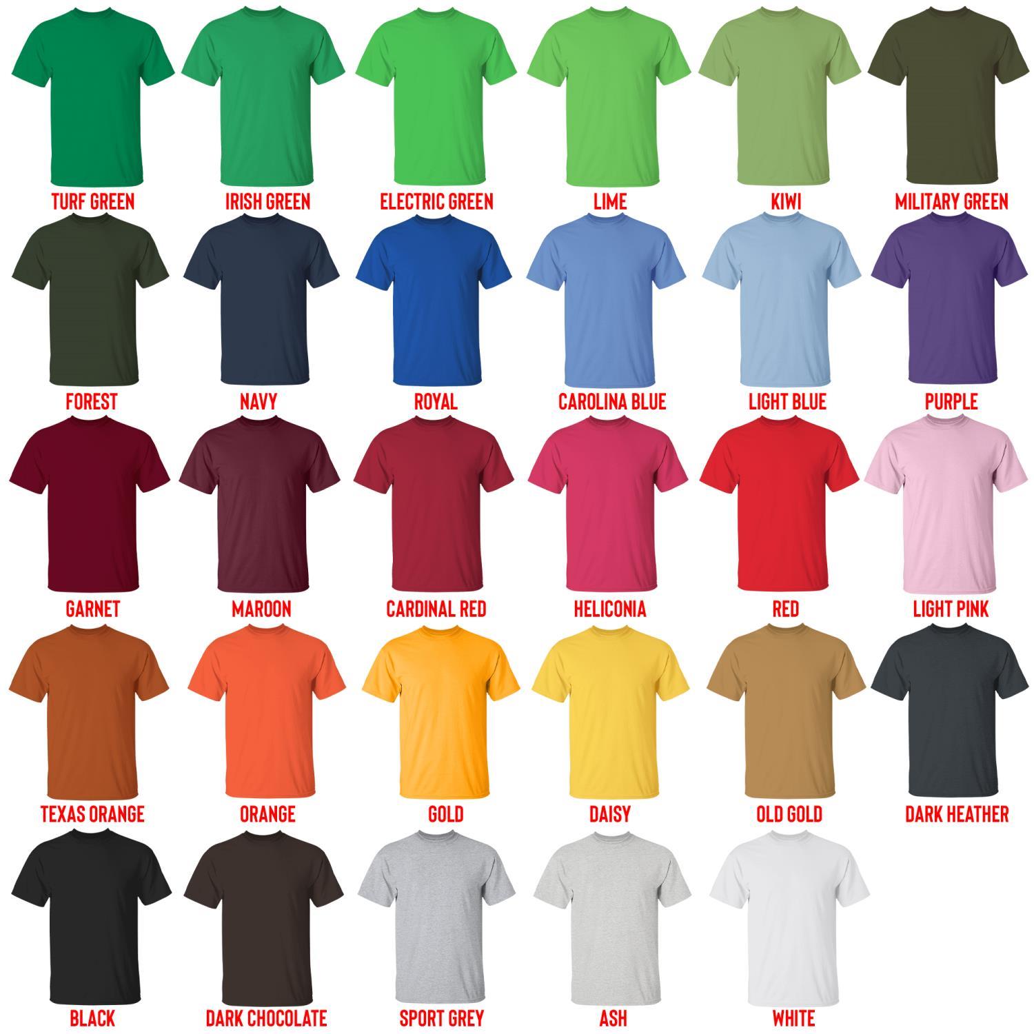 t shirt color chart - Five Nights At Freddy's Merch