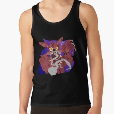 Fnaf Vintage Nightmare Foxy Tank Top - Five Nights At Freddys Store