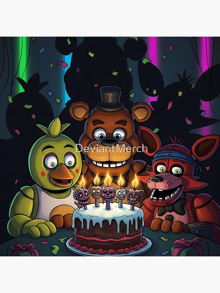 Five Nights At Freddy's Birthday Throw Pillow - Image 2