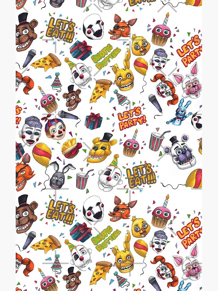 Fnaf Let S Party Shower Curtain - Image 2