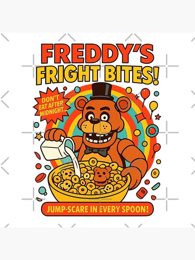 Freddy Fazbear Cereal Box Tapestry - Image 2