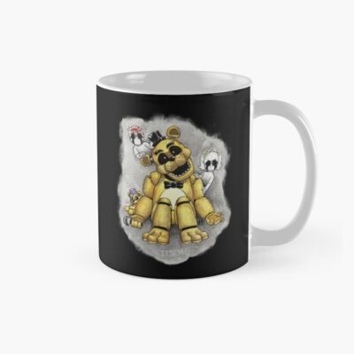 Fnaf Golden Freddy With Ghosts Mug