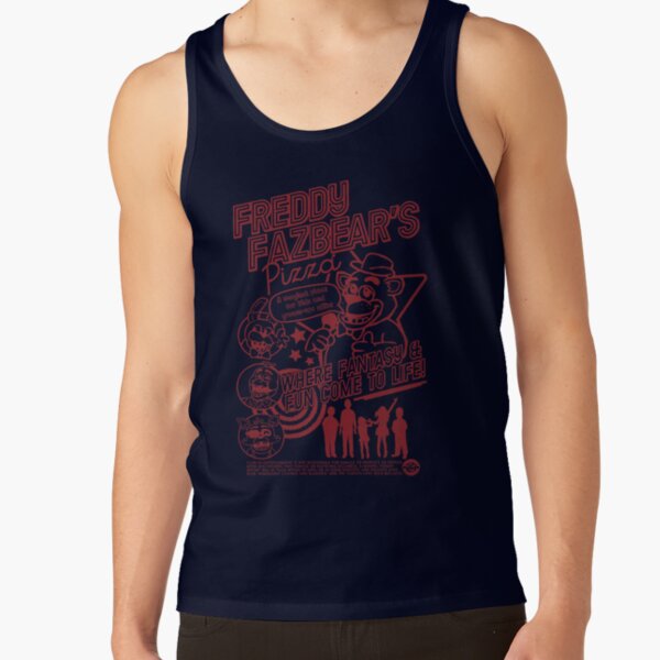 Fnaf Freddy Fazbear S Pizza Vintage Tank Top - Image 5