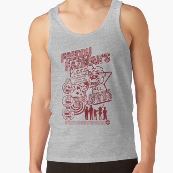 Fnaf Freddy Fazbear S Pizza Vintage Tank Top - Image 3