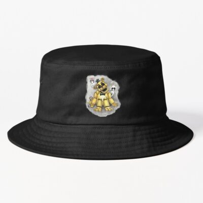 Fnaf Golden Freddy With Ghosts Bucket Hat