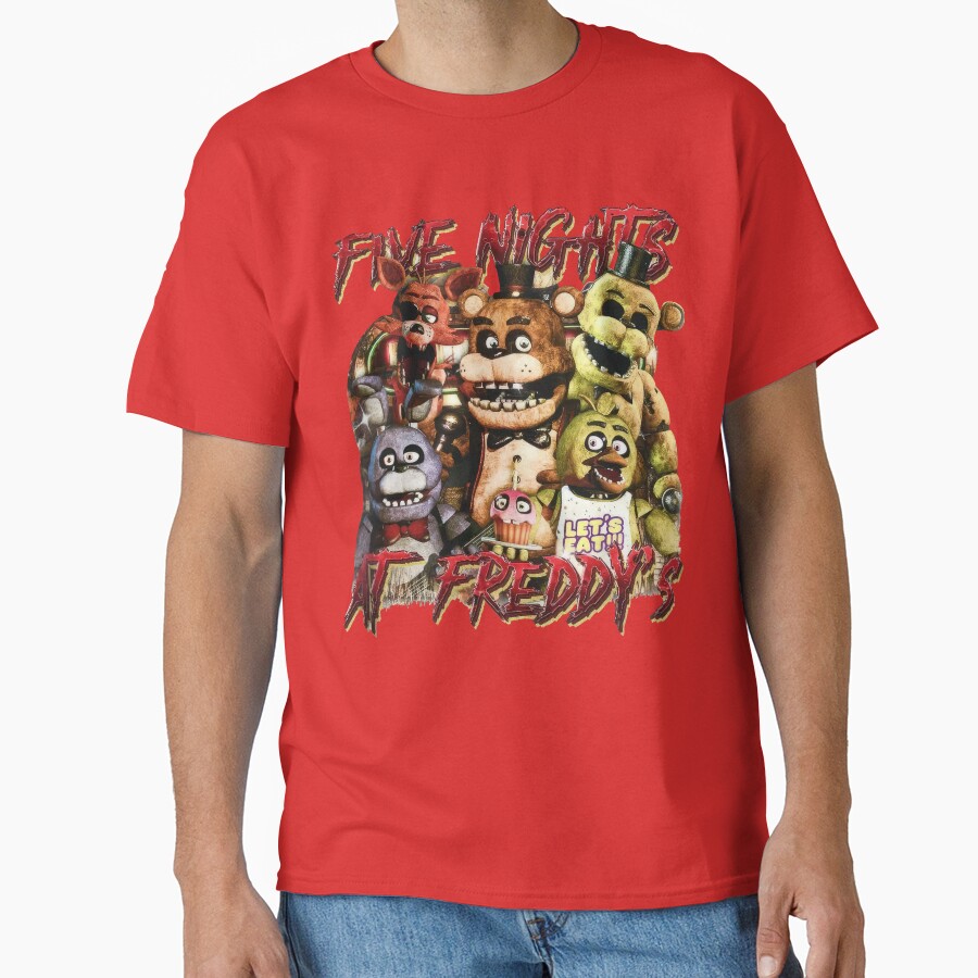 Five At Night Freddys Fnaf Movie T-shirt - Image 5