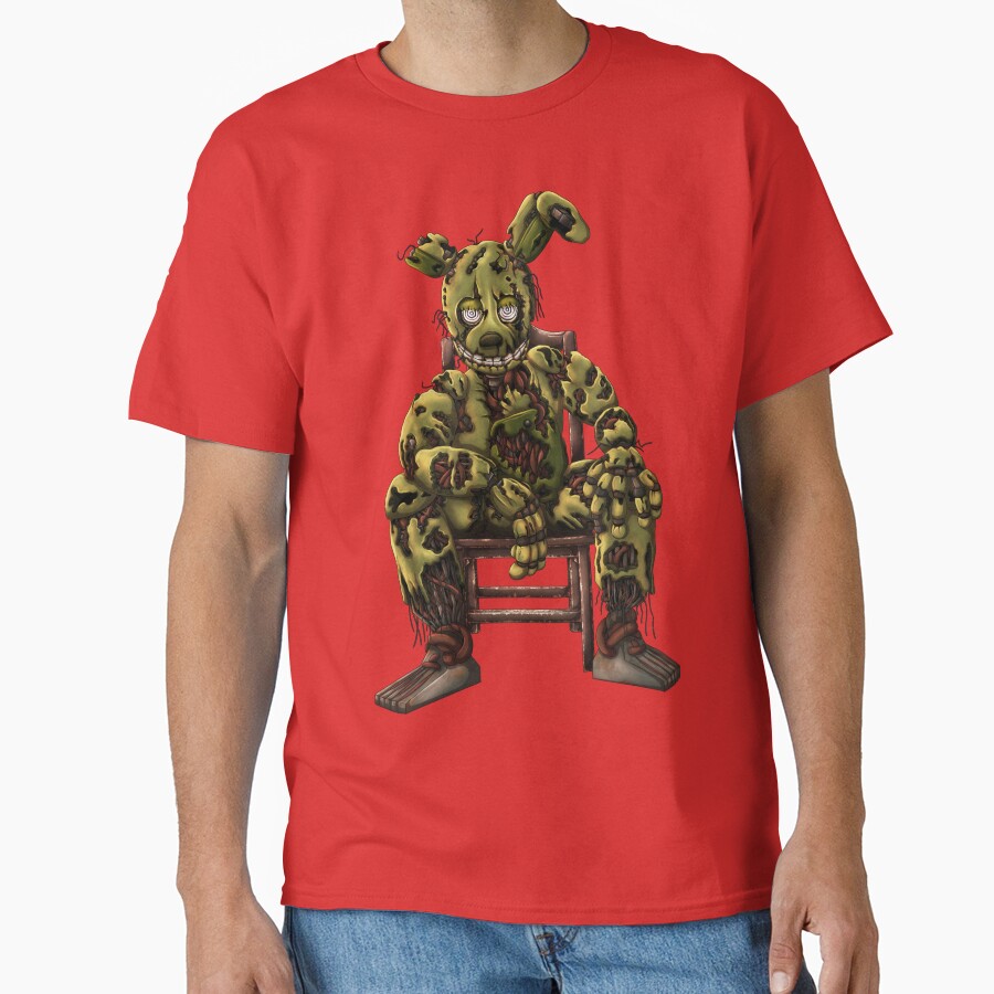 Springtrap Sat In Chair T-shirt - Image 5