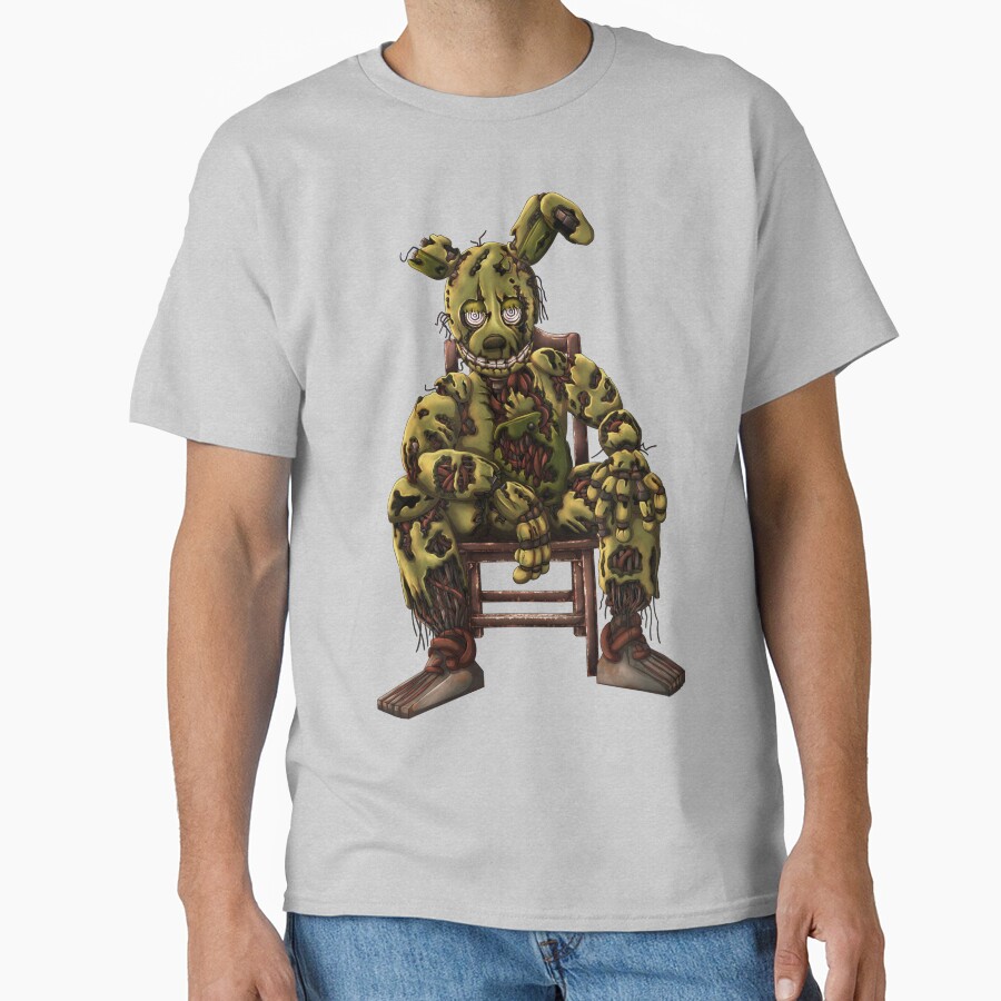 Springtrap Sat In Chair T-shirt - Image 3