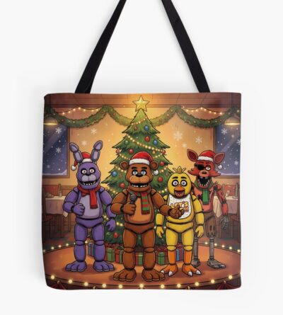 Merry Christmas Fnaf Game Tote Bag