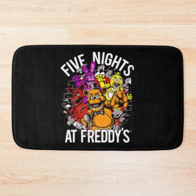 Five Nights At Freddy_s Video Vintage Movies Game Funny Gaming Bath Mat