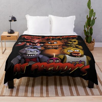 Five Nights At Freddy's Game Throw Blanket