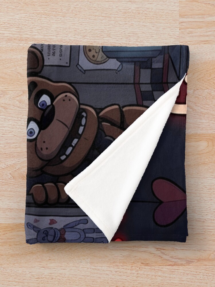 I D Survive Five Nights With You Fnaf Valentine S Day Gift Throw Blanket - Image 2