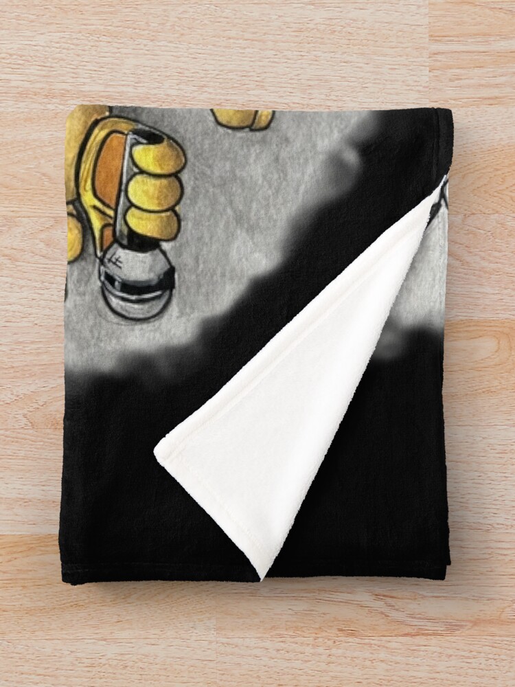 Fnaf Golden Freddy With Ghosts Throw Blanket - Image 2
