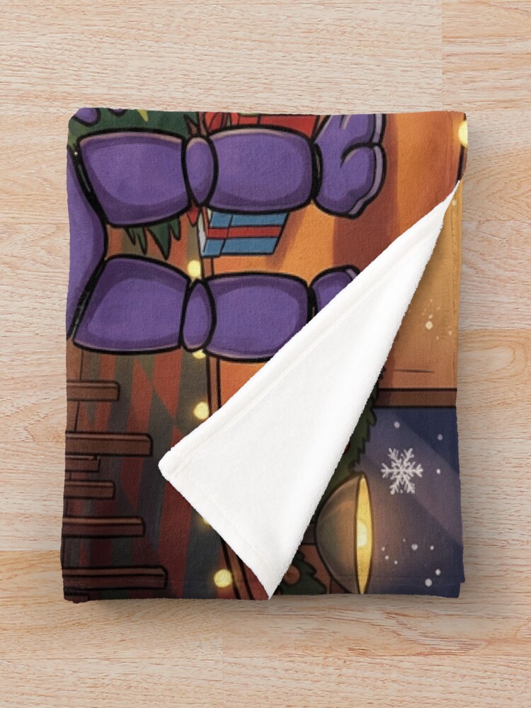 Merry Christmas Fnaf Game Throw Blanket - Image 2