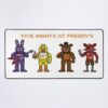 Fnaf Classic Crew 8 Bit Retro Pixel Art Mouse Pad