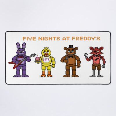 Fnaf Classic Crew 8 Bit Retro Pixel Art Mouse Pad