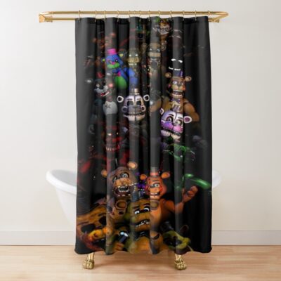 Fnaf Security Breach Ominous Shower Curtain