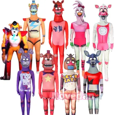 Five Nights Golden Freddy Fazbear Chica Bonnie Bear Foxy Cosplay